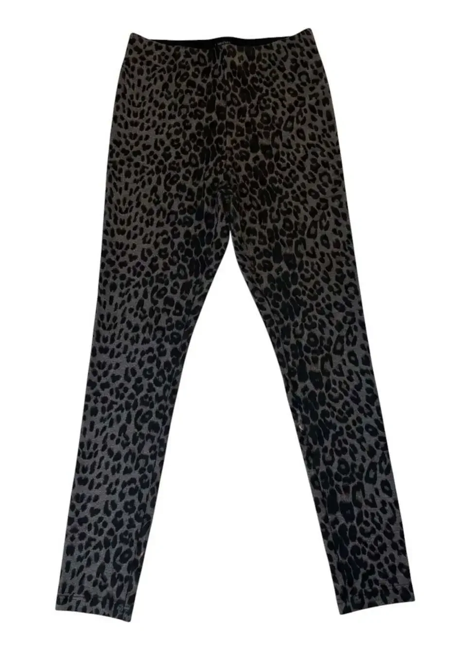 Boston Proper Gray & Black Leopard Print Leggings | Size S